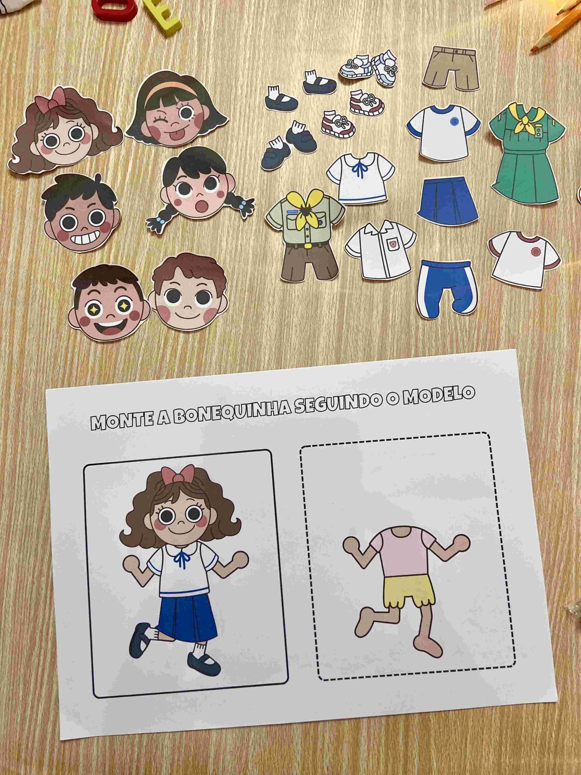 Bonequinhos para montar
