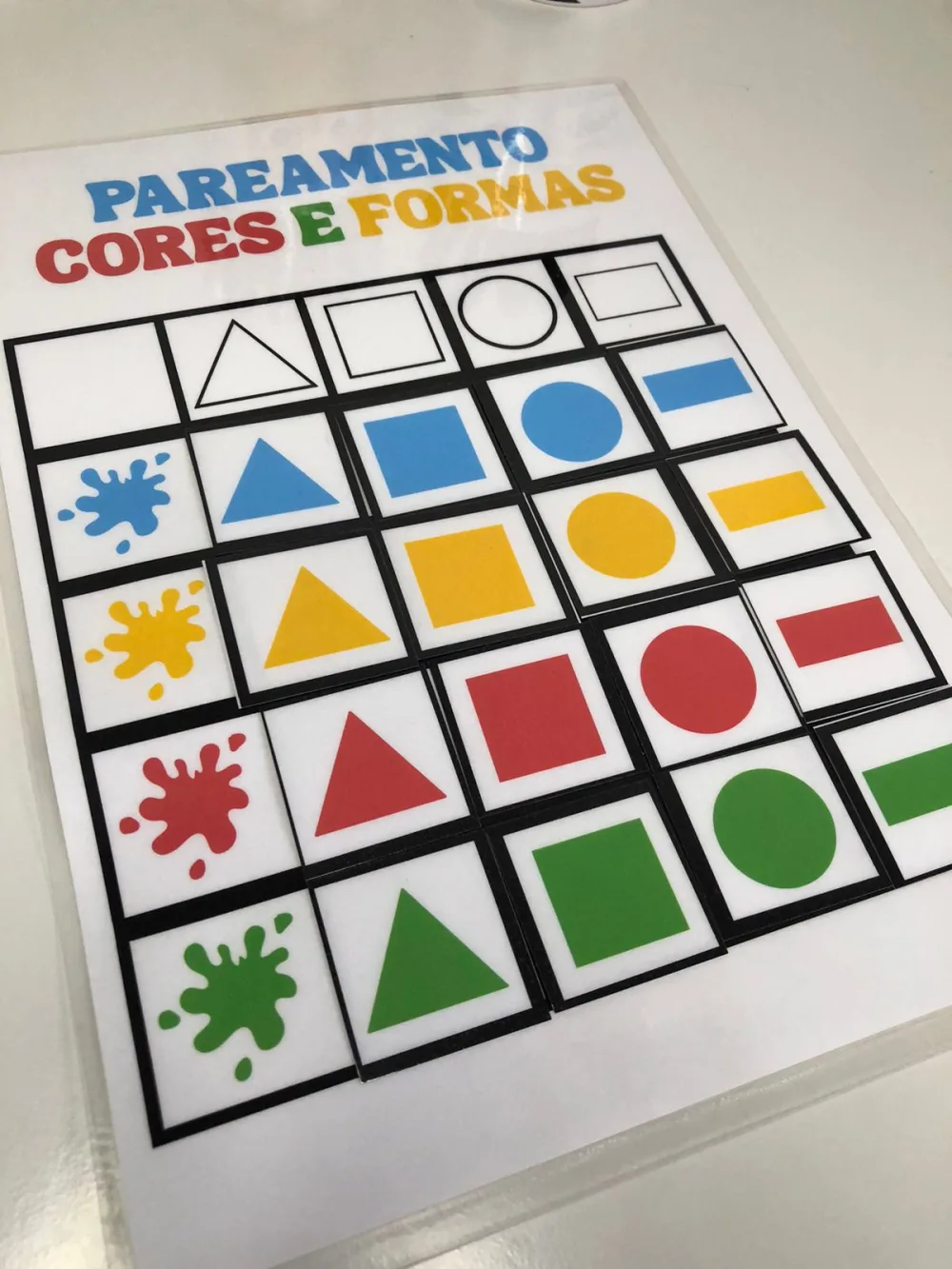 05 Pareamento Cores e Formas — Pronto para Imprimir