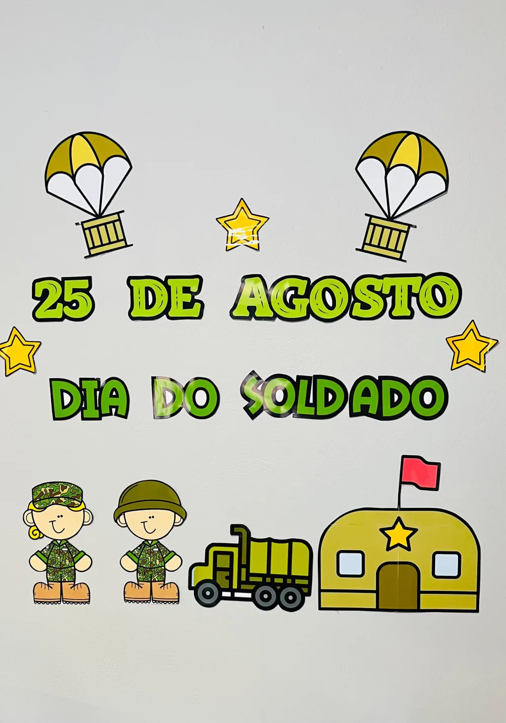 Painel Dia do Soldado — Pronto para Imprimir