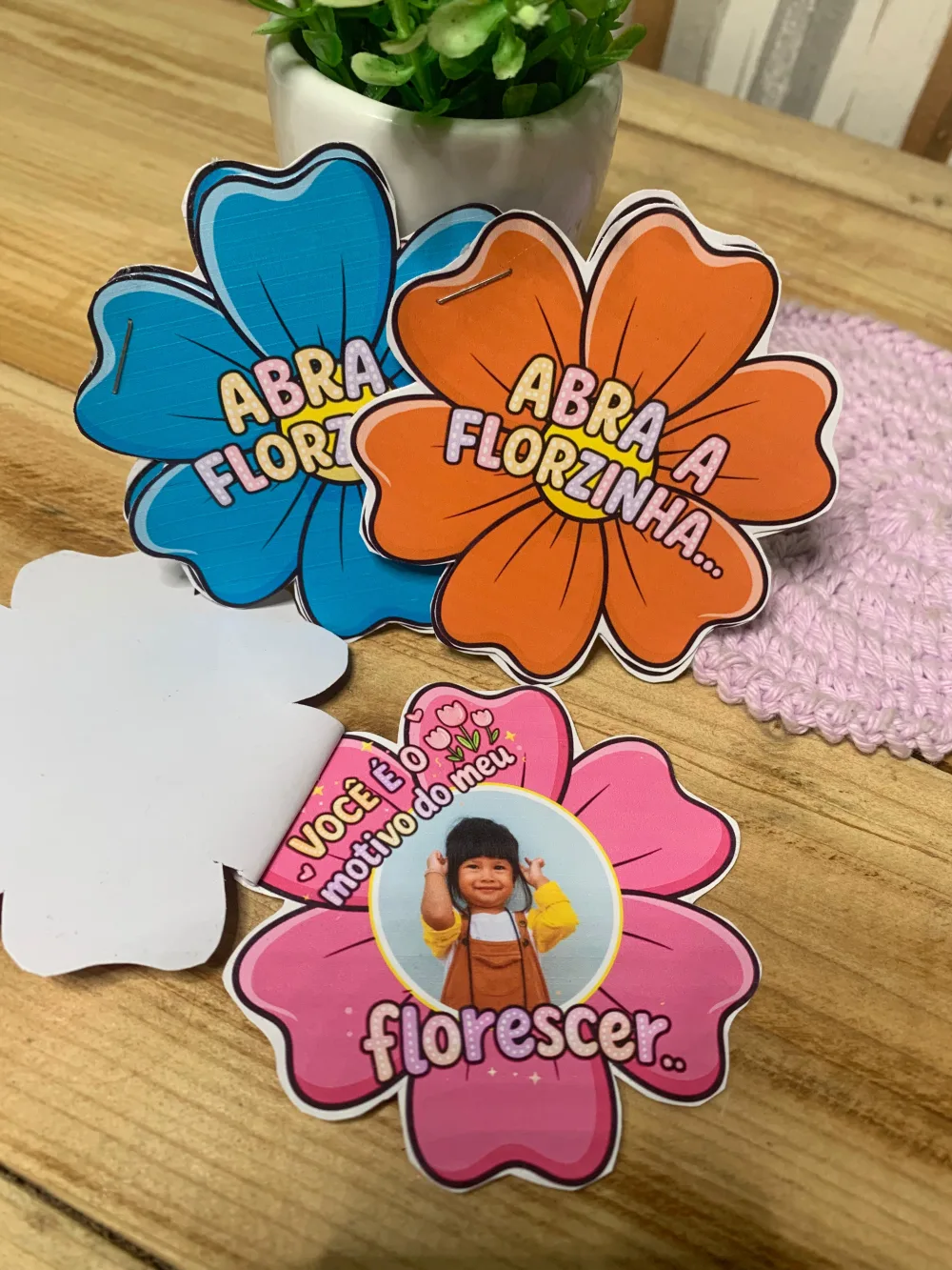 Abra a Florzinha — Pronto para Imprimir
