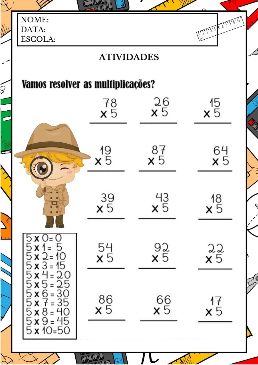 Apostila Multiplicação — Pronto para Imprimir