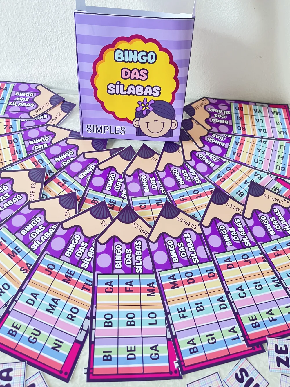 Bingo das Sílabas Simples — Pronto para Imprimir