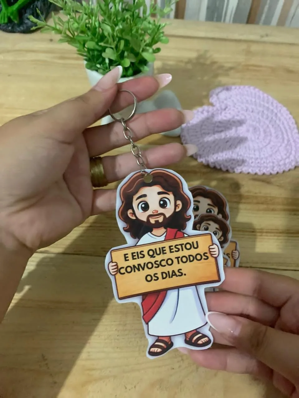 Chaveiro Jesus — Pronto para Imprimir