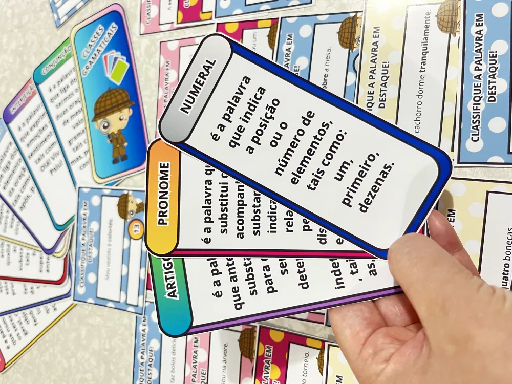 Super Kit de Cards das Classes Gramaticais