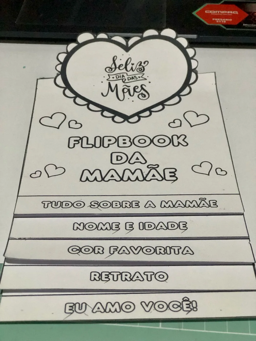 Flipbook da Mamãe — Pronto para Imprimir
