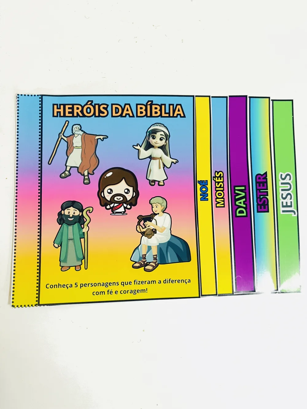 Flipbook Hérois da Bíblia — Pronto para Imprimir