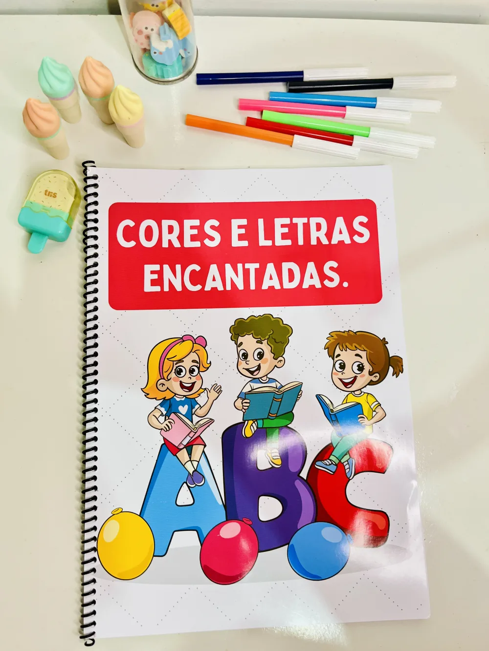 Apostila, Cores e Letras Encantadas — Pronto para Imprimir