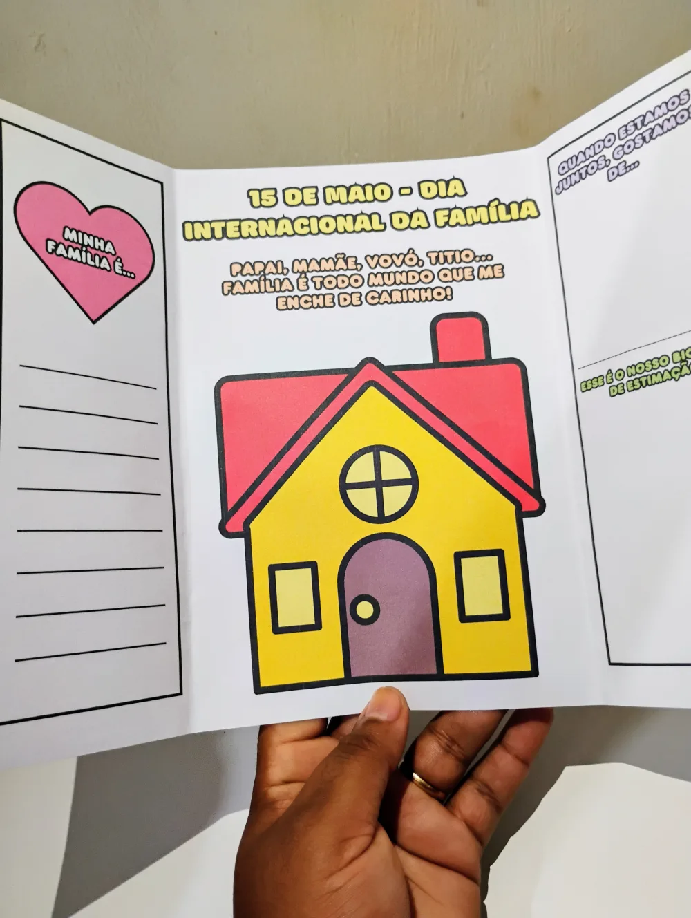 Lapbook Dia da Família — Pronto para Imprimir