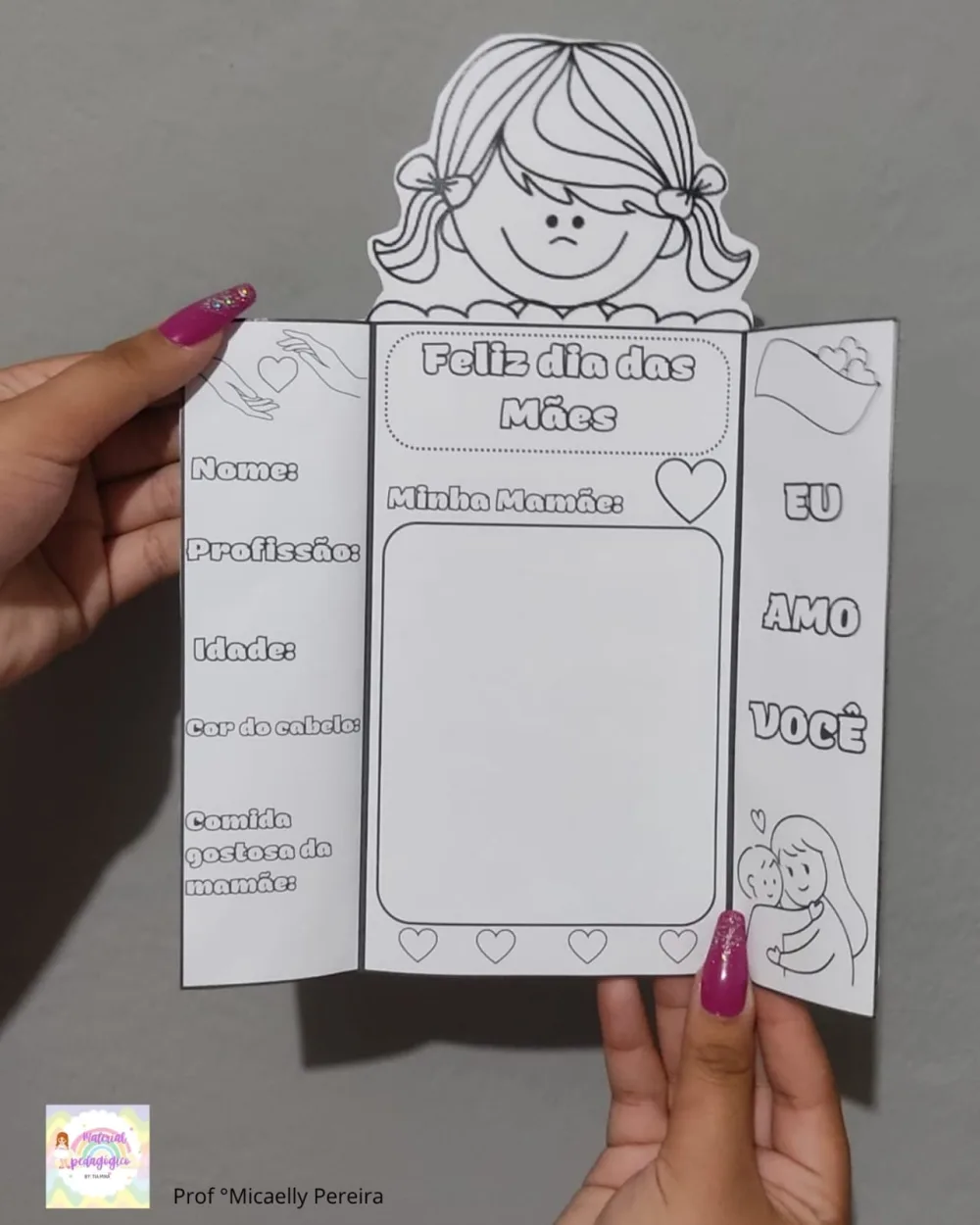 Lapbook Dia das Mães — Pronto para Imprimir