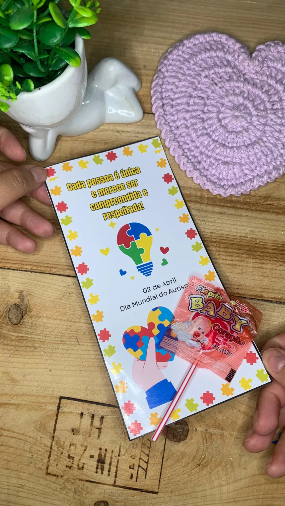 Lembrancinha Dia do Autismo — Pronto para Imprimir