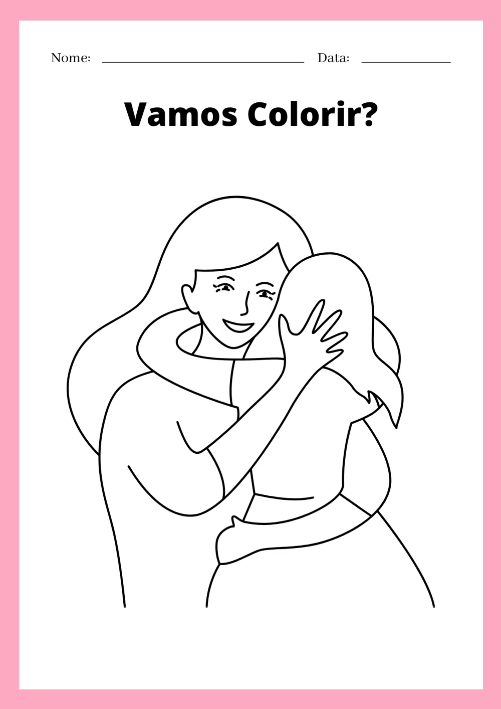Livro de Colorir Dia das Mães — Pronto para Imprimir