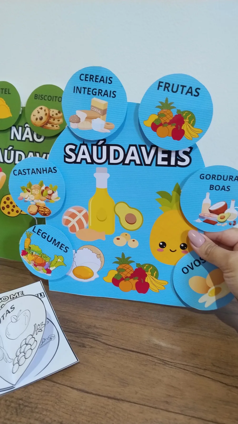 Luva Alimentação Saudável — Pronto para Imprimir