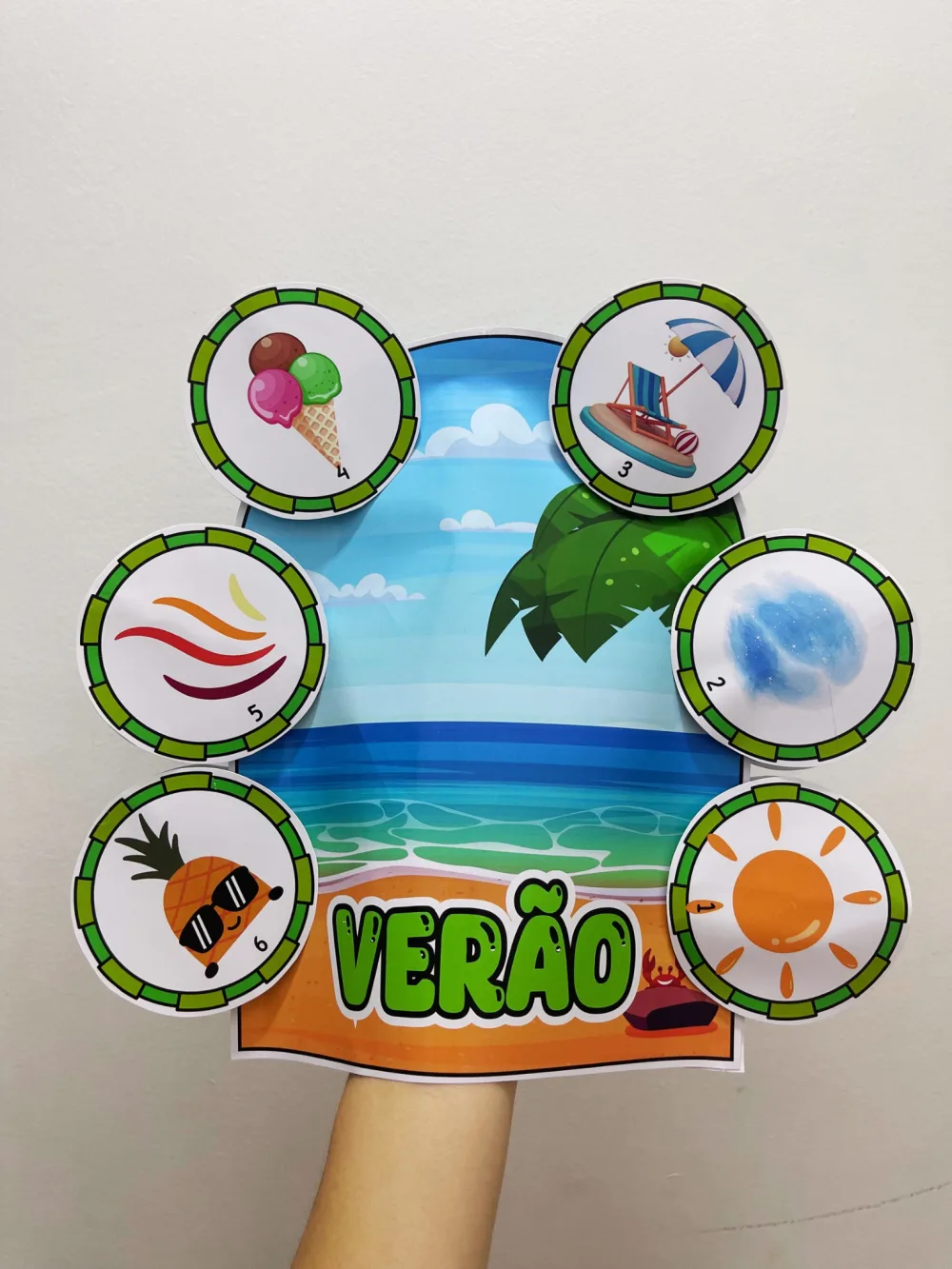 Luva de Histórias Verão — Pronto para Imprimir