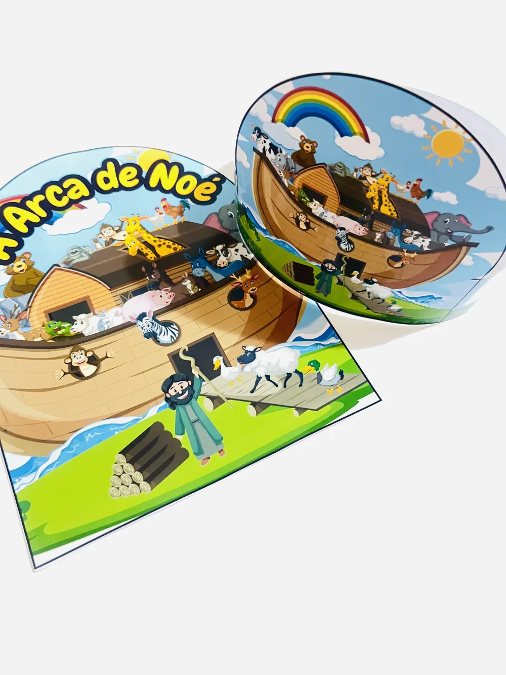 Luva e Coroa a Arca de Noé — Pronto para Imprimir