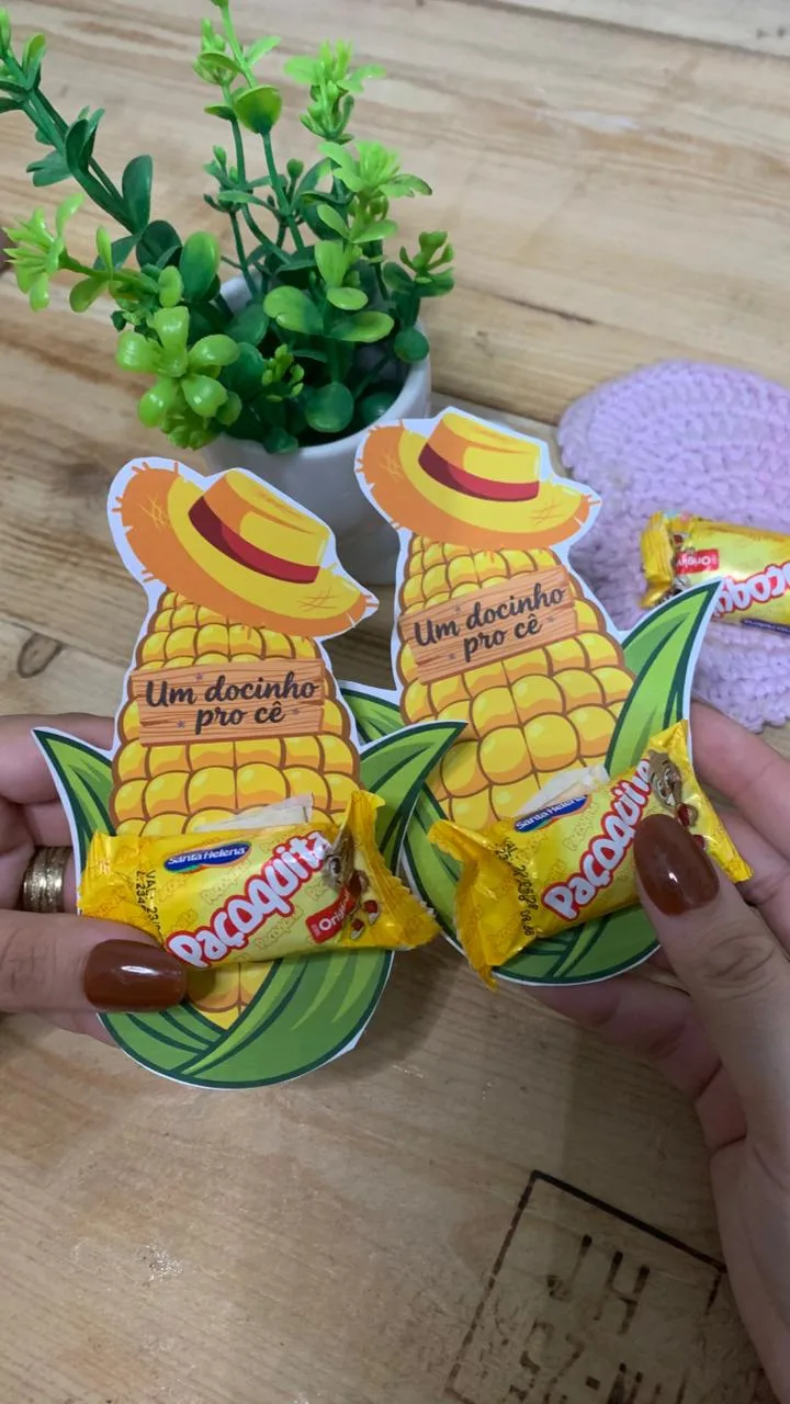 Mimo Paçoca Junina — Pronto para Imprimir