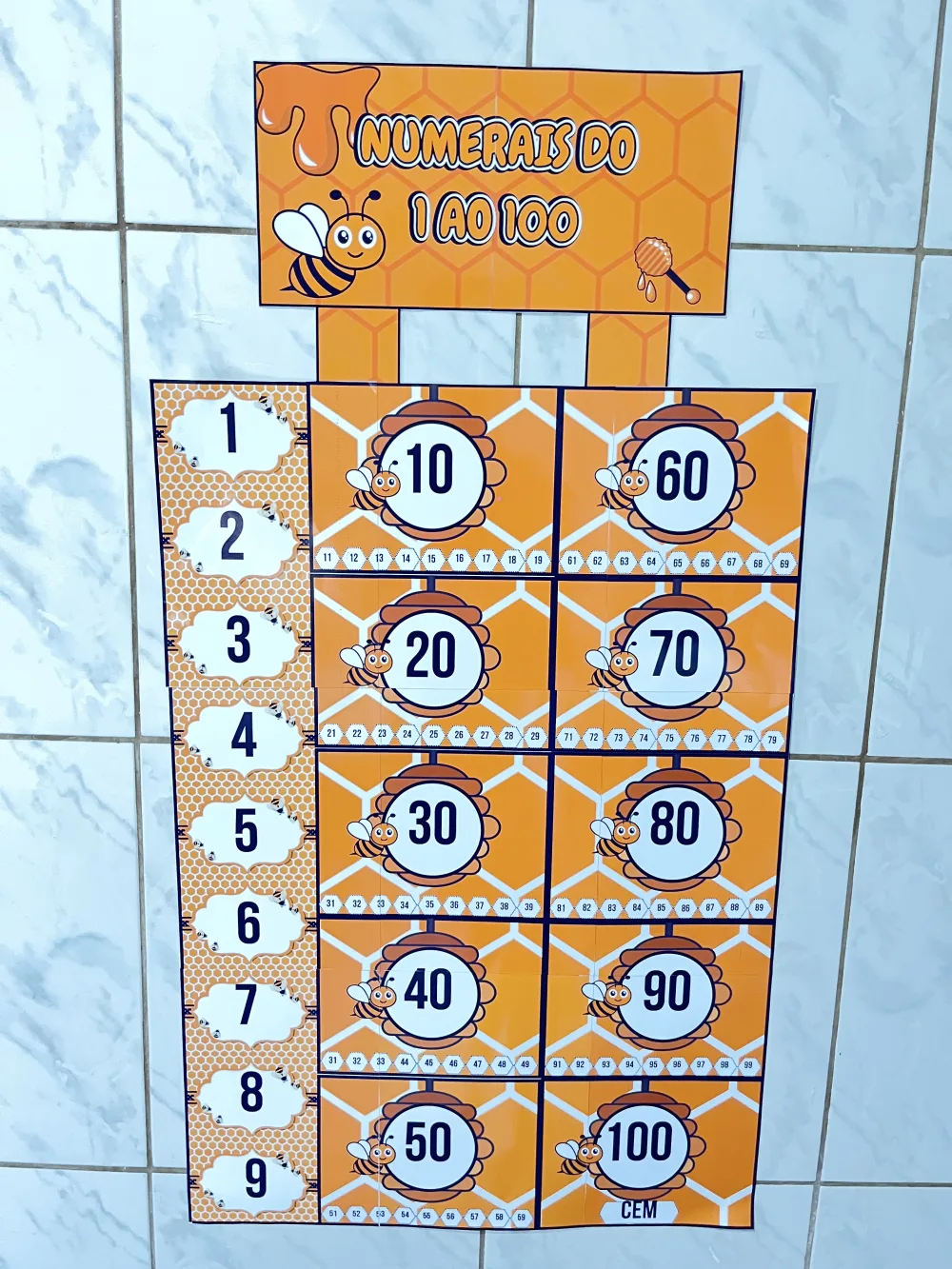 Numerais de 1 a 100 — Pronto para Imprimir