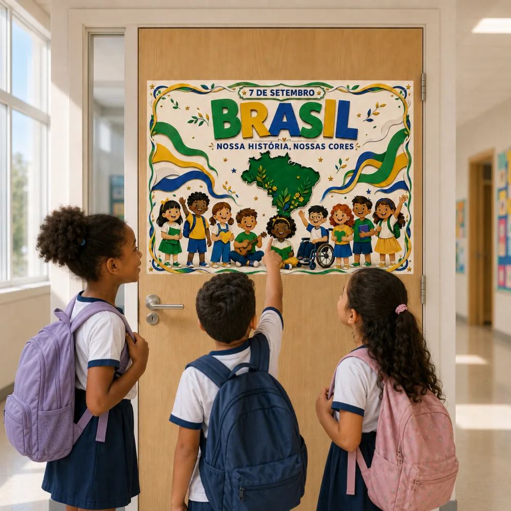Painel 7 de Setembro para Imprimir – Brasil, Nossa História, Nossas Cores