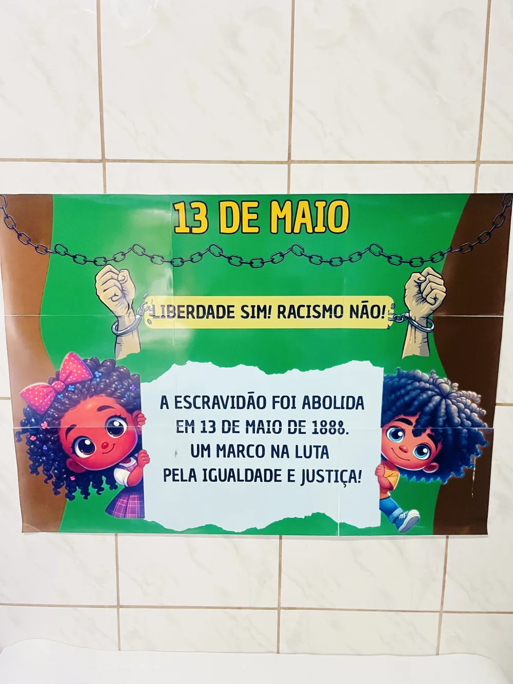 Painel Abolição da Escravatura — Pronto para Imprimir