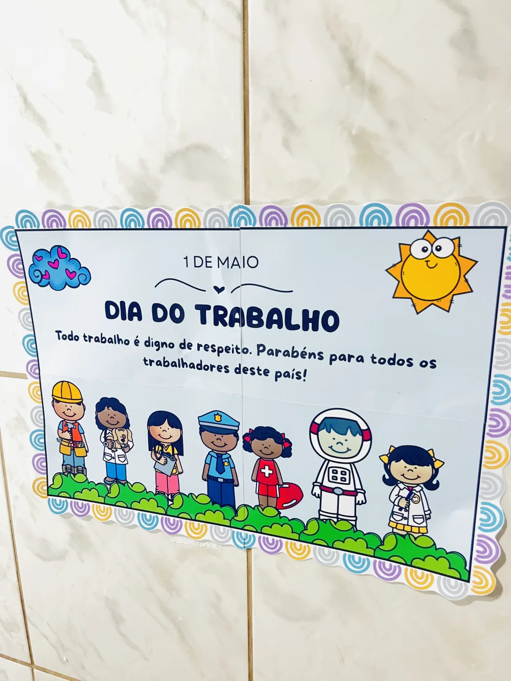Painel Dia do Trabalho — Pronto para Imprimir