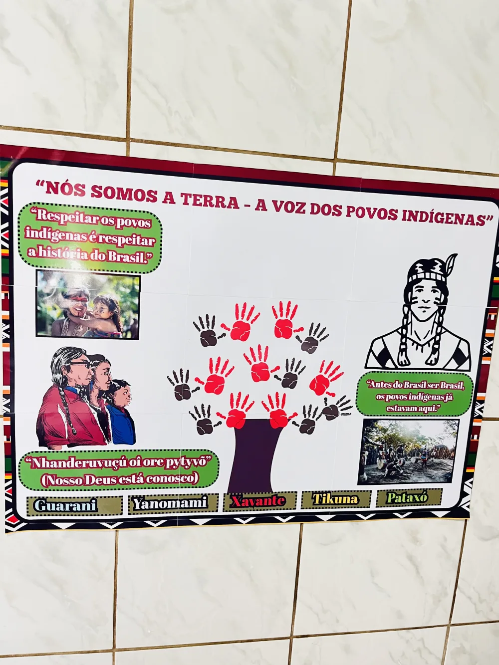 Painel e Cocar Índigena — Pronto para Imprimir
