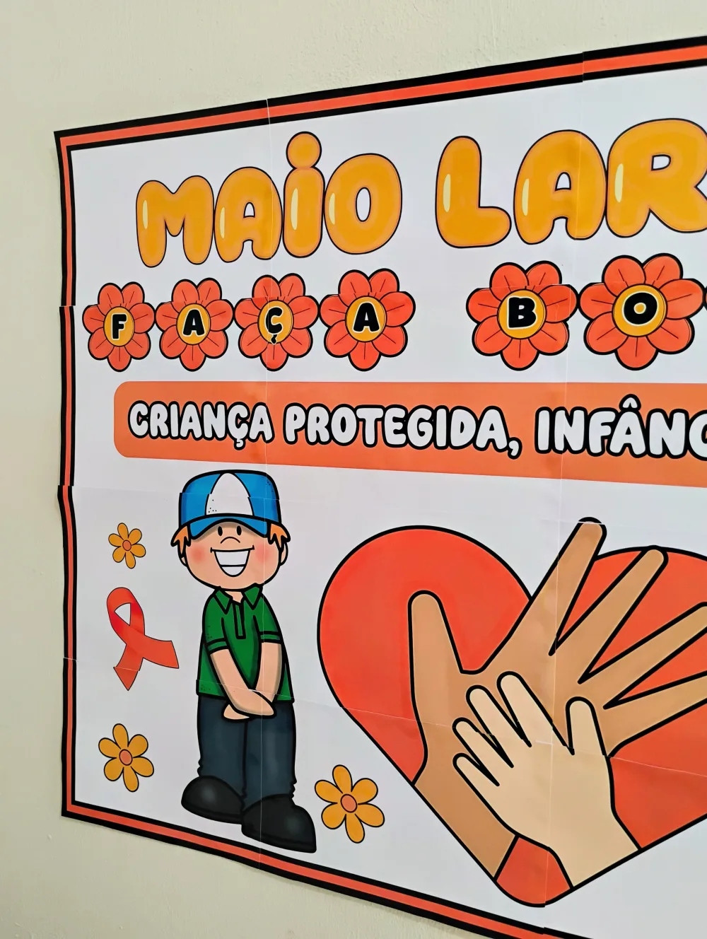 Painel Maio Laranja — Pronto para Imprimir