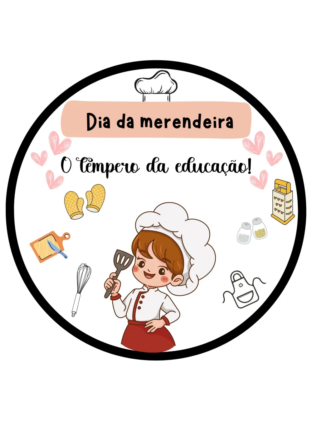 Painel Merendeira — Pronto para Imprimir