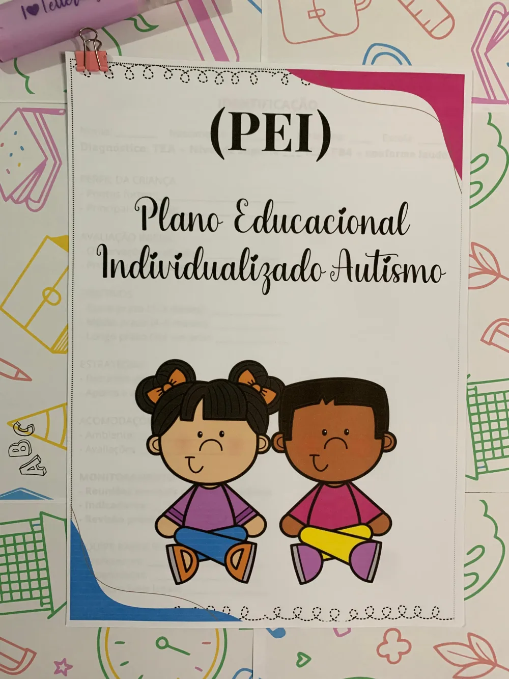 Pei Autismo — Pronto para Imprimir