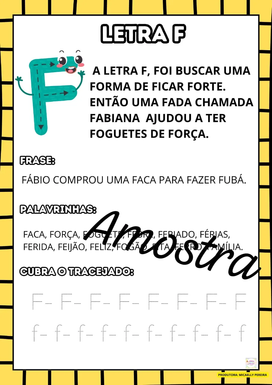 Prof° Mikaelly Fichas de Leitura — Pronto para Imprimir