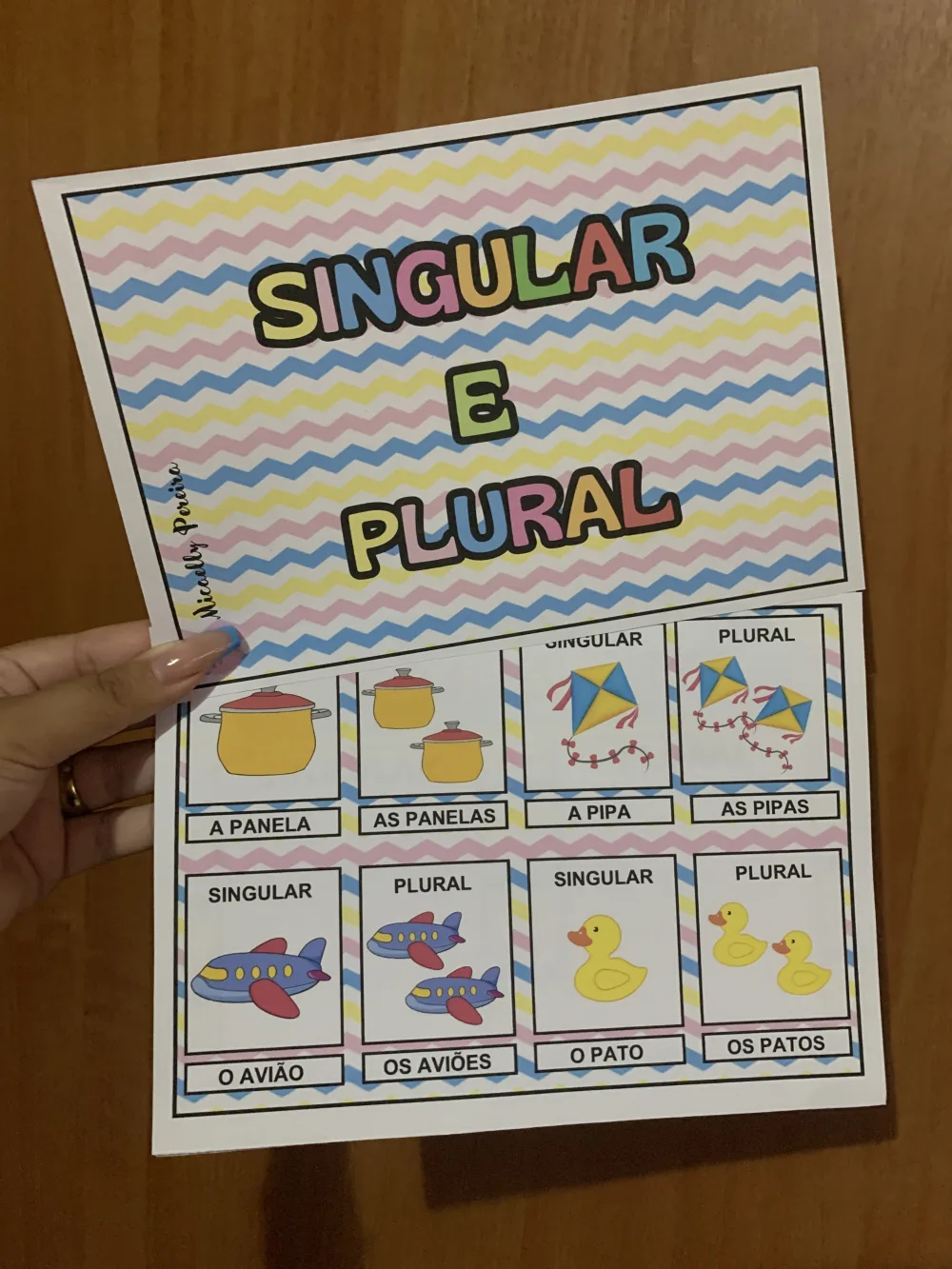 Singular e Plural — Pronto para Imprimir