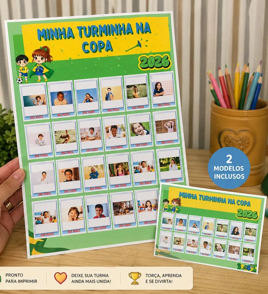 Turminha na Copa — Pronto para Imprimir