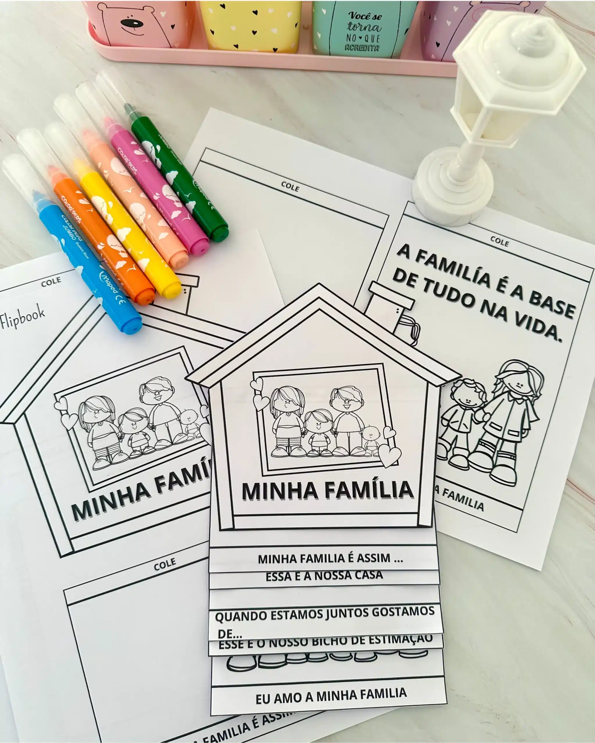 Flipbook Minha Família – Pronto para Impressão