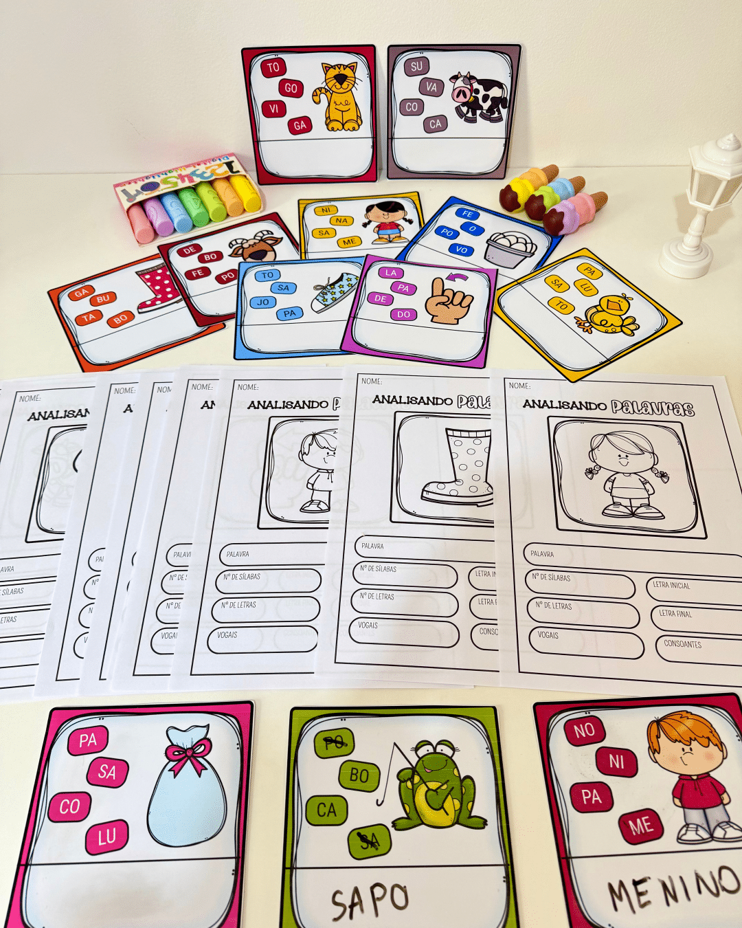 Kit Analisando Palavras – Alfabetização na Prática!