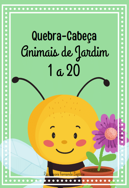 Quebra-cabeça Numerais animais de Jardim